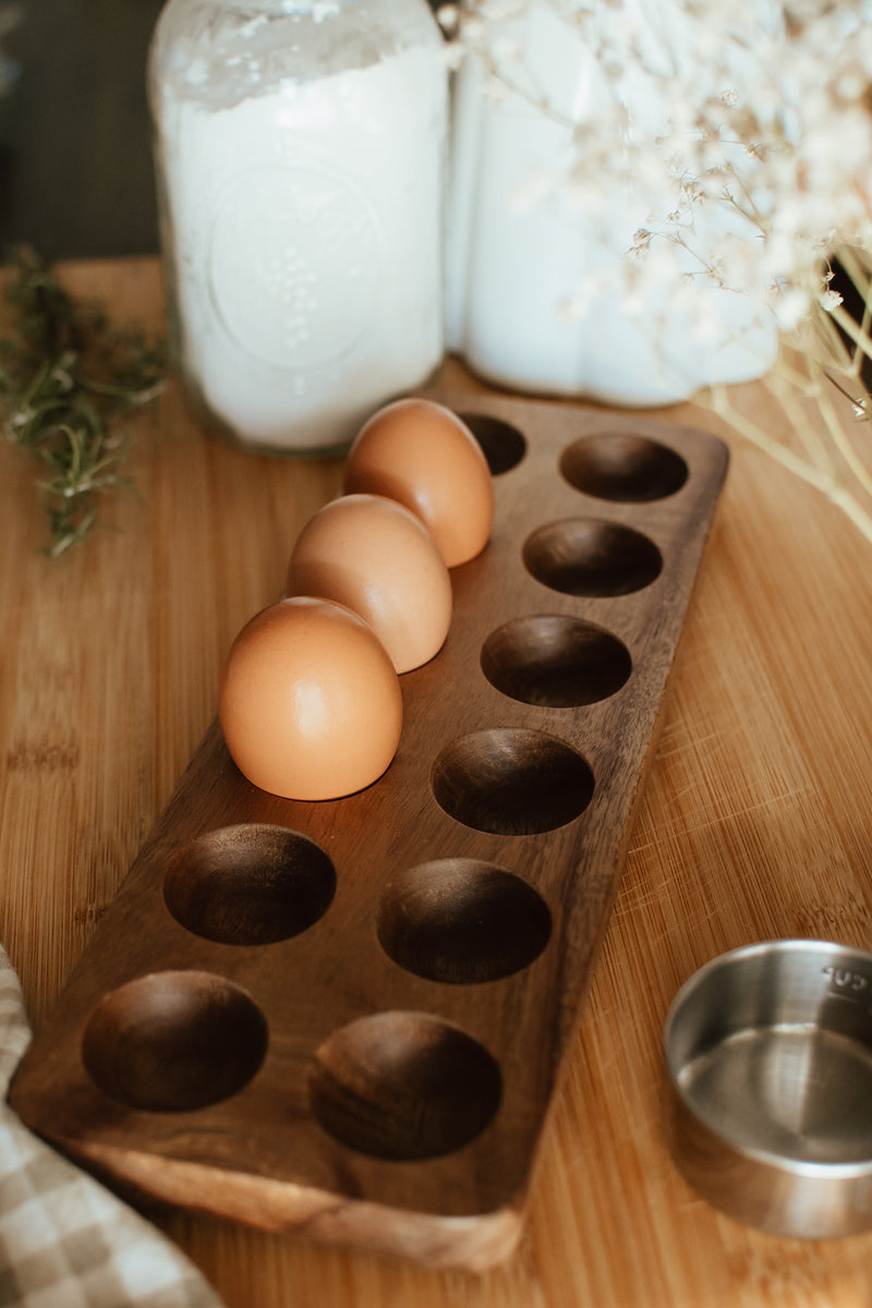Wooden Egg Holder – Zefiro Waste