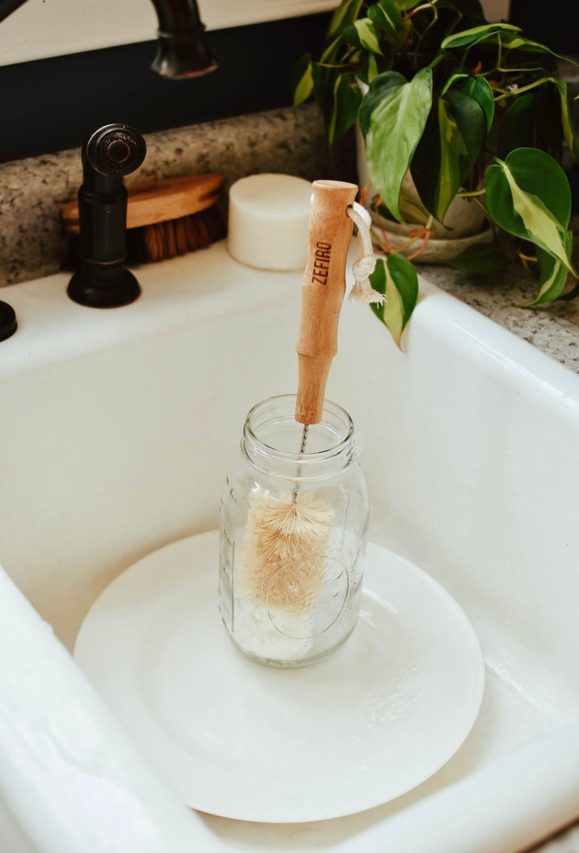 Bamboo Soft Bristle Pot Scrubber – Zefiro Chicago