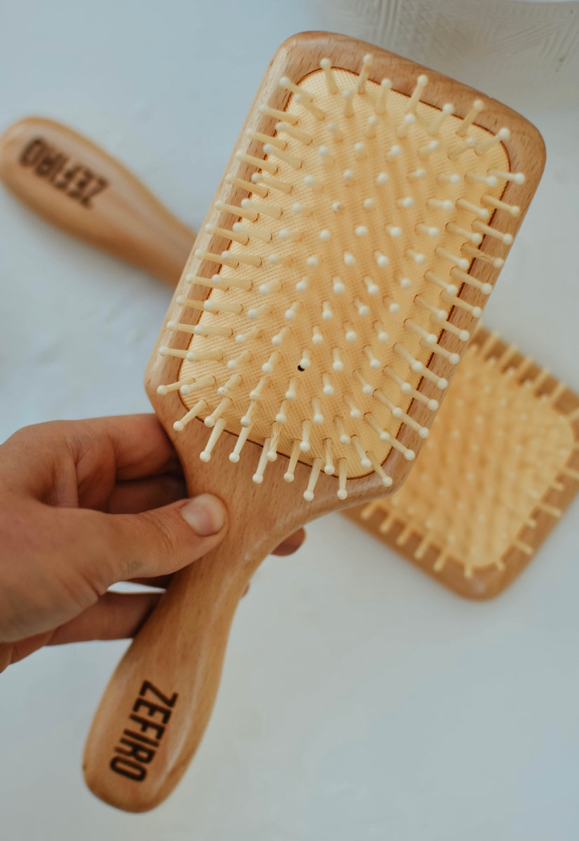 Bamboo Soft Bristle Pot Scrubber - With replaceable head – Zefiro