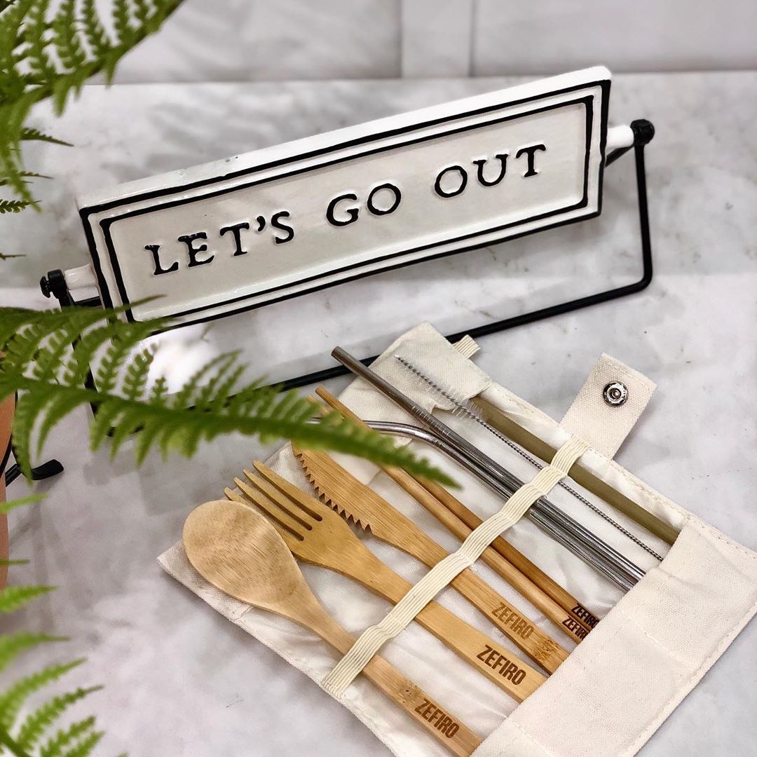 Reusable Wooden Cutlery Set