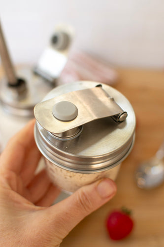 Pourable Jar Lid - Wide Mouth - Stainless Steel