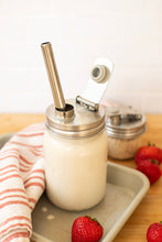 Load image into Gallery viewer, Pourable Jar Lid - Regular Mouth - Stainless Steel