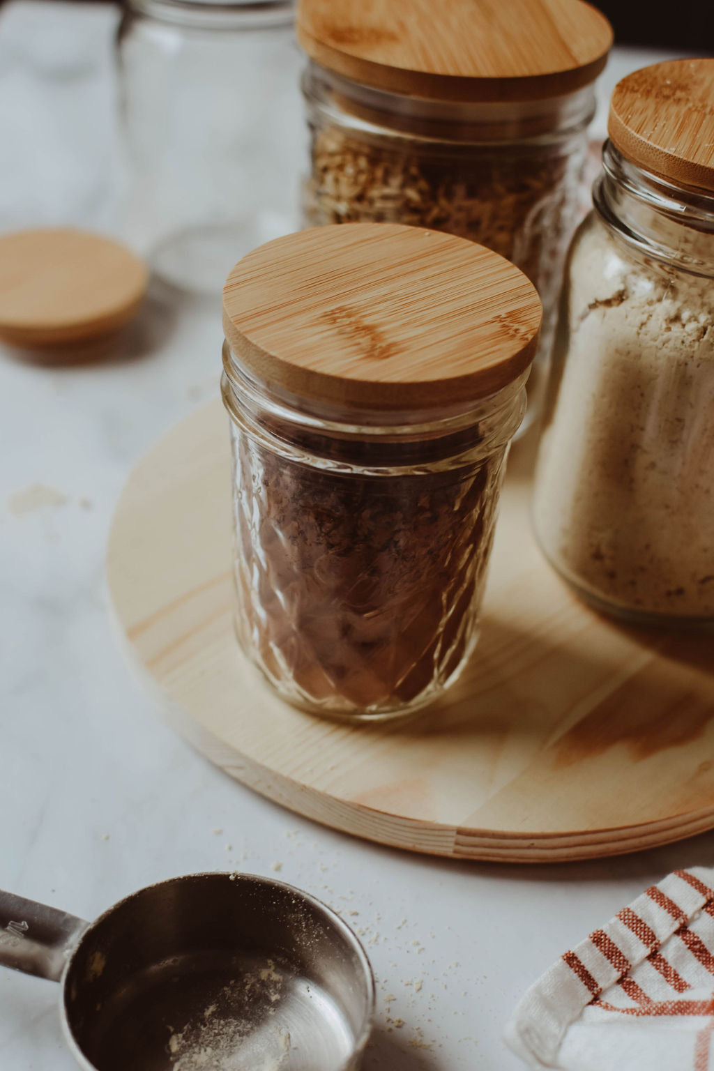 Glass Jars with Bamboo Lids – Pepper + Vetiver