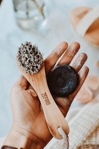 Face Brush + Charcoal Soap