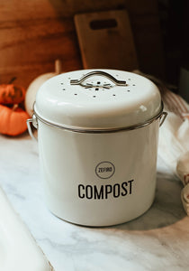 Compost Bin - 0.8 Gallons - White